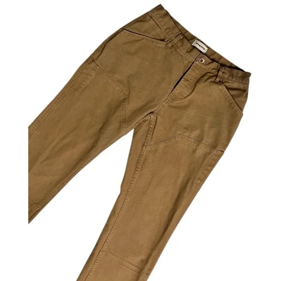 Taylor Stitch Canvas Camp Chore Pants Size 30 Tan Button Fly Men's Double Knee - Picture 5 of 14
